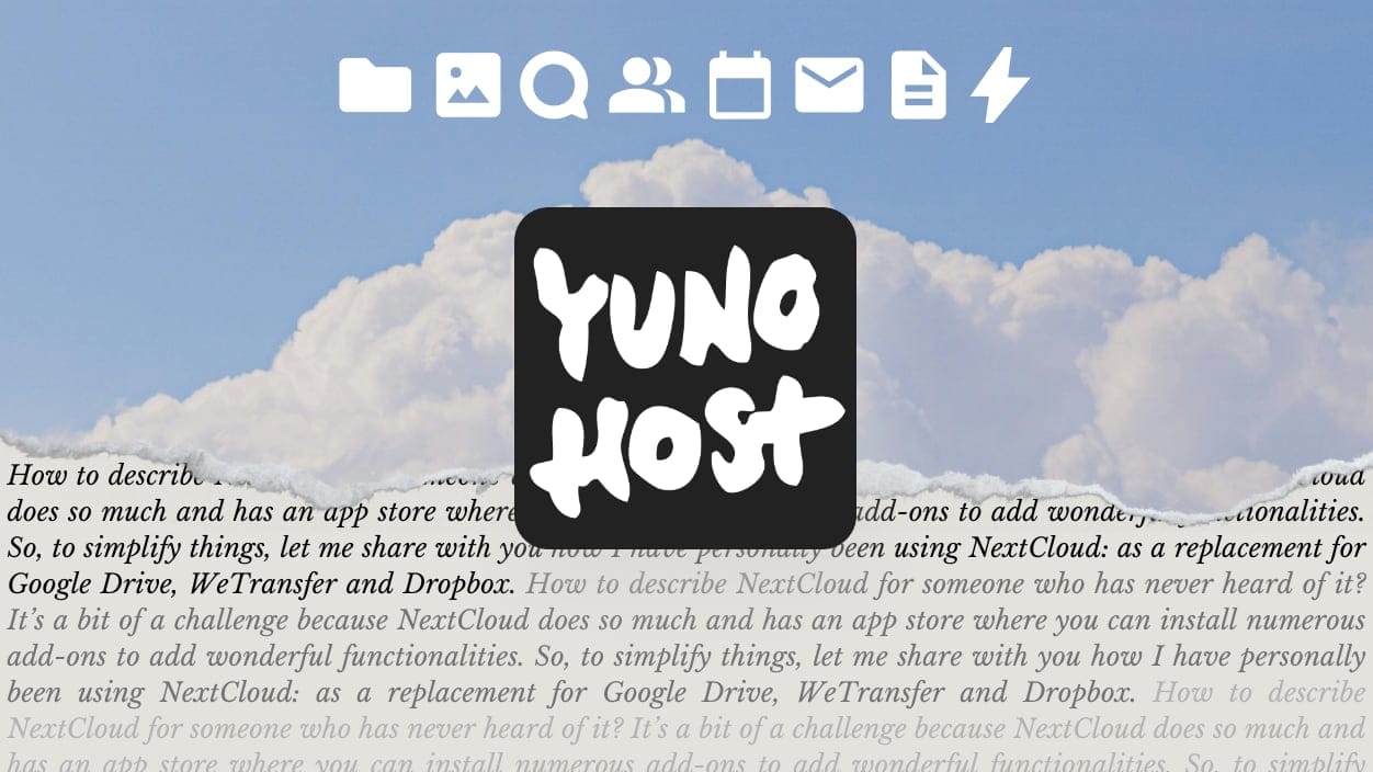 A newbie's guide to self-hosting with YunoHost. Part 3: Let’s install NextCloud A newbie's guide to self-hosting with YunoHost. Part 3: Let’s install NextCloud