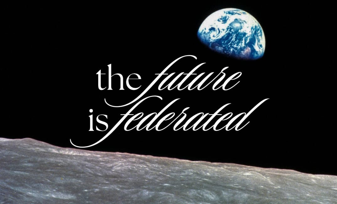 Photo by NASA showing the rising Earth seen from the surface of the moon