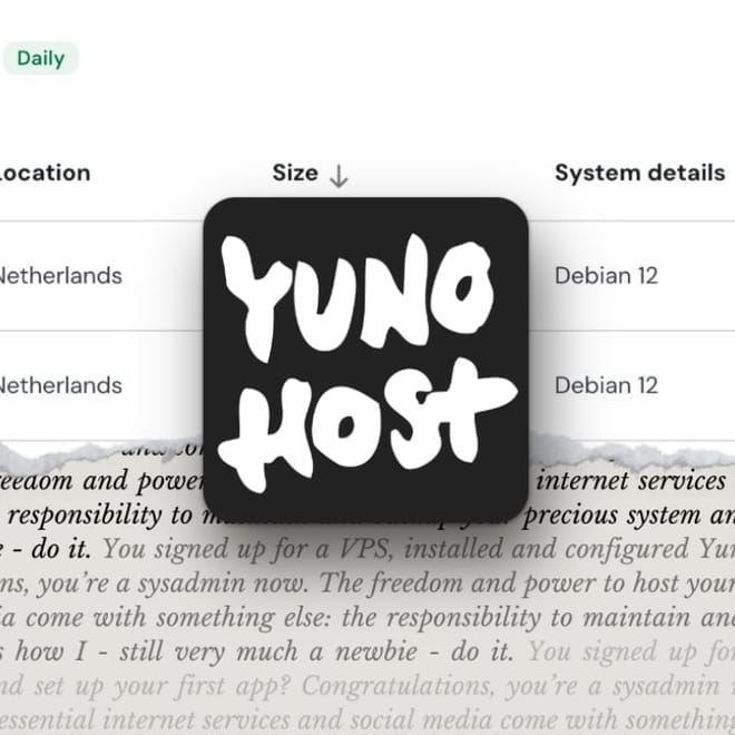 Image of: A newbie's guide to self-hosting with YunoHost. Part 4: backups